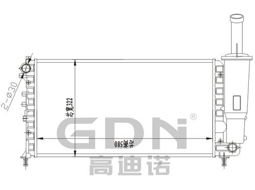GDN.6.FT.047M-23 菲亞特 鋁質(zhì)散熱器
