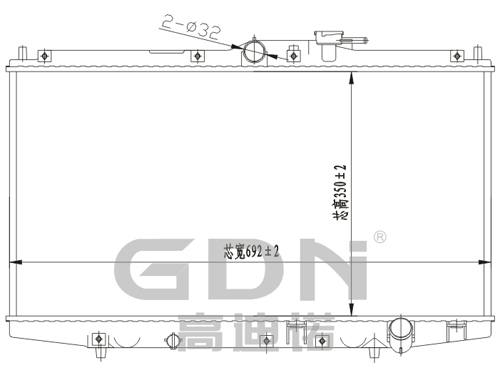 GDN.6.HO.006M-23 本田 鋁質散熱器