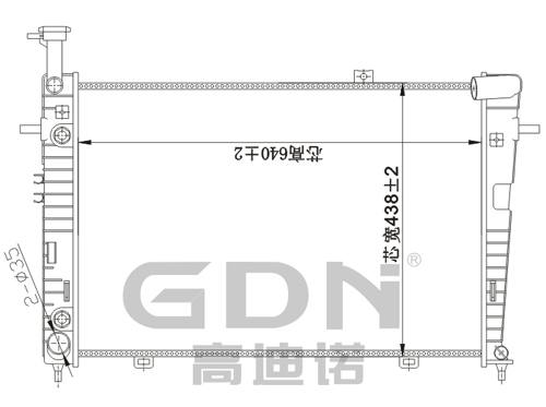 GDN.6.HY.013A-23 現(xiàn)代 鋁質(zhì)散熱器