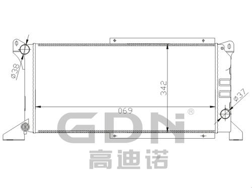 GDN.6.FD.029M-40 福特 鋁質散熱器