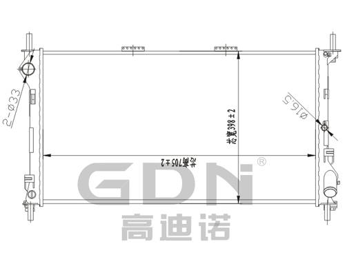 GDN.6.FD.028M-23 福特 鋁質散熱器