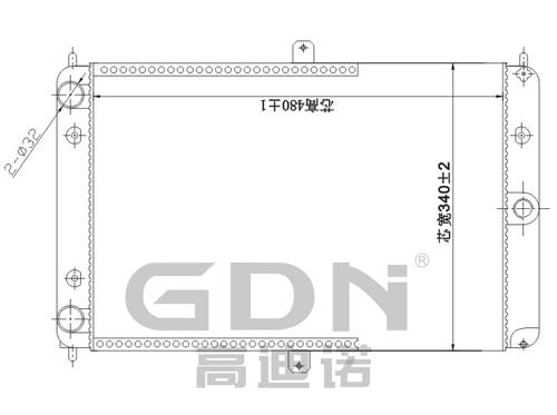 GDN.6.LA.012M-32 拉達 鋁質(zhì)散熱器