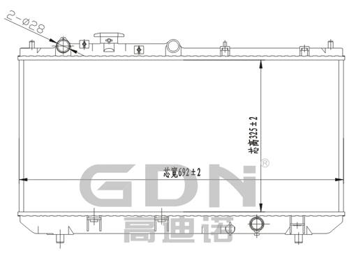 GDN.6.MA.002M-23 馬自達 鋁質散熱器