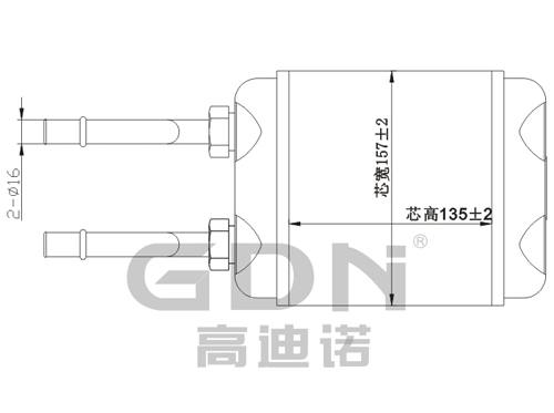 GDN.7.OP.001H-40 歐寶 暖風(fēng)機水箱