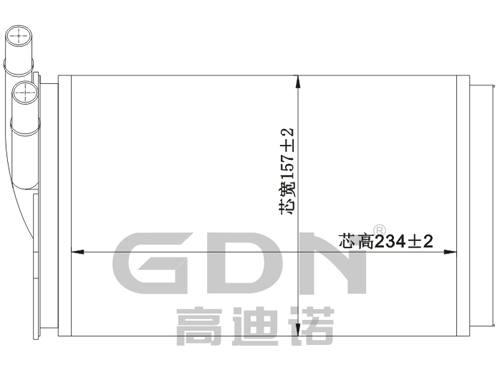 GDN.7.AD.002H-40 奧迪 暖風機水箱