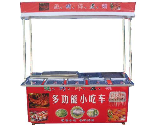多功能小吃車1.45米單排3功能