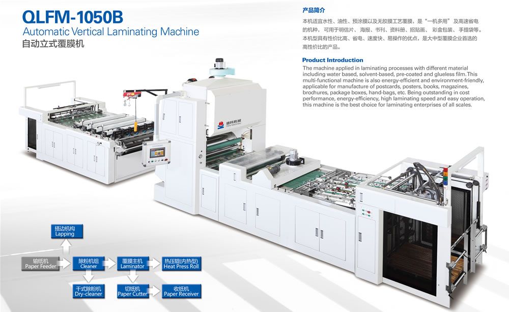 QLFM-1050B 自動(dòng)立式覆膜機(jī)