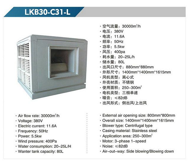 LKB30-C31-L 離心式冷風機