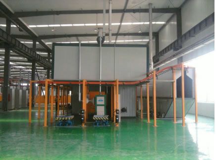 鏈條式噴塑流水線