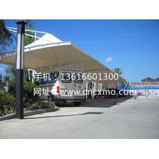 車棚、膜結構停車棚040