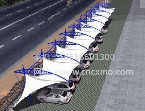 車棚、膜結(jié)構(gòu)停車棚034