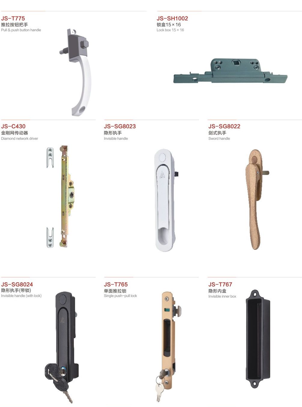 方鋼執(zhí)手 門窗五金 門窗配件