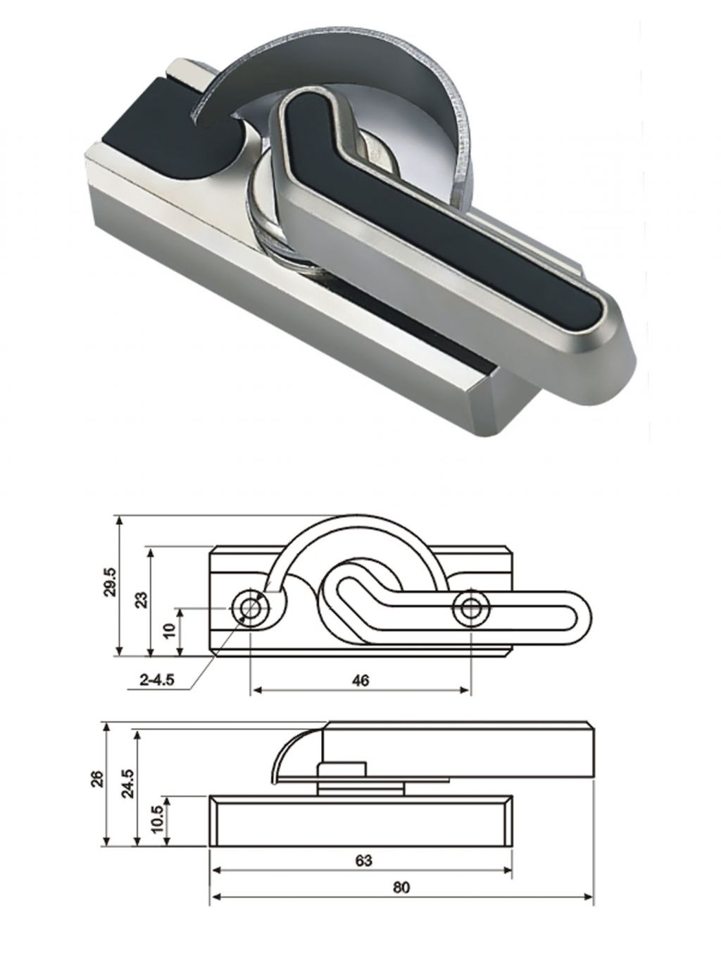 專利月牙鎖（B）