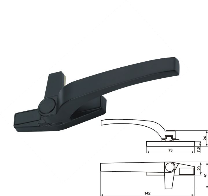 03執手(厚座) 門窗五金 門窗配件