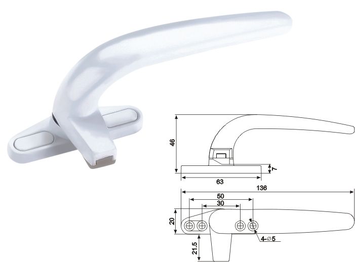 06執(zhí)手B 門窗五金 門窗配件