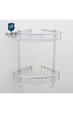 新款浴室三角籃、衛(wèi)浴雙層三角置物架 太空鋁置物架