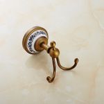 FES-830仿古全銅衣鉤 歐式掛鉤 浴室衣鉤 衛(wèi)浴掛件