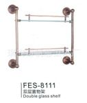 銅仿古雙層置物架 衛(wèi)浴配件