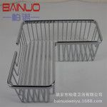 不銹鋼浴室置物架壁掛 衛(wèi)生間轉(zhuǎn)角架 網(wǎng)籃 7字加深
