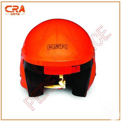 美國Snell SAH2010認證玻璃鋼亮光橙色摩托車賽車專業頭盔