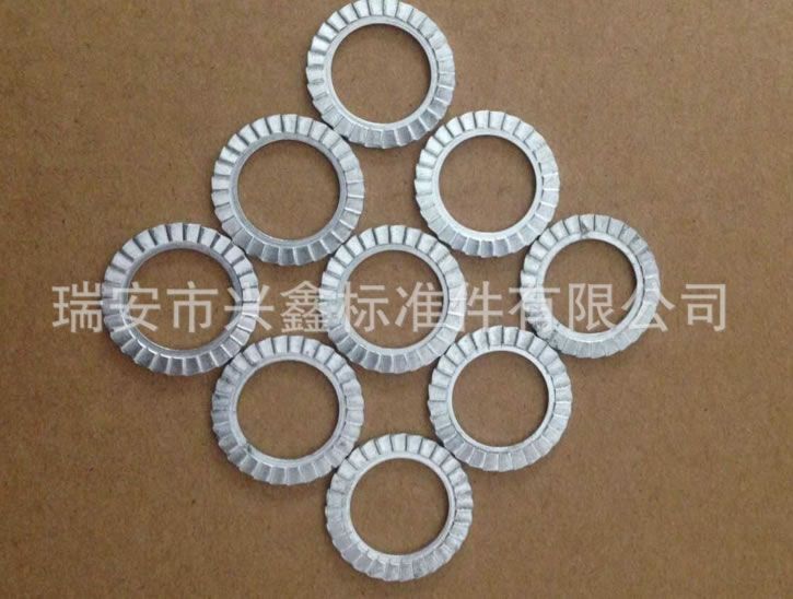 雙面印花止退防滑墊圈：65錳鋼