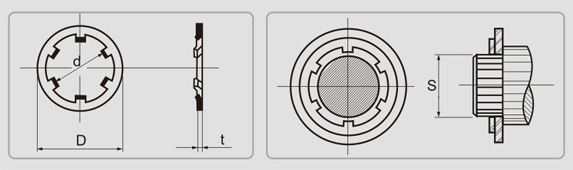 軸用內齒墊圈Q/SJ-ZCQ-A