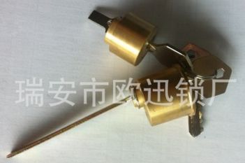 外裝防盜門(mén)鎖芯 十字鎖頭 全銅前后雙鎖頭