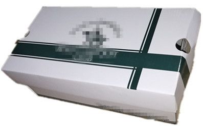 彩印三層瓦楞鞋盒飛機(jī)盒開窗包裝盒鞋盒天地蓋開天窗盒透明鞋盒