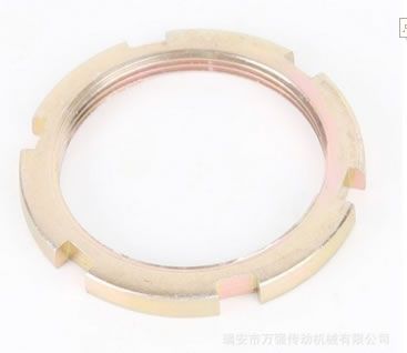 國(guó)標(biāo)圓螺母 開(kāi)槽鎖緊螺母 止退螺母 四槽螺母 M10