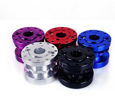 改裝方向盤轉(zhuǎn)換器40MM至70MM可調(diào)方向盤墊高器快拆器轉(zhuǎn)換雙層墊高