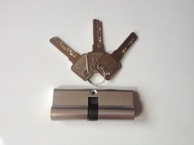 家裝室內(nèi)五金 塑鋼門鎖 70# 35*35mm雙開鋁包銅鎖芯 鎖頭 鎖具