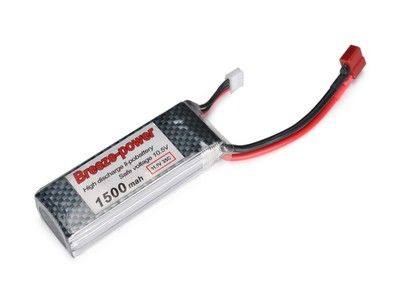 Breeze微風 1500mah 35c 11.1v/3s航模鋰電池 SU27紙飛機KT機用