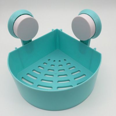 浴室三角強力吸盤塑料置物架 衛生間壁掛浴室角架