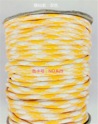 繩子 環保蠟線 3.5mm雙色 40米/卷 韓國蠟繩 帶繩線