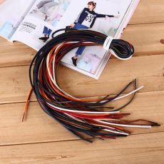 時(shí)尚休閑鞋帶 運(yùn)動打蠟鞋帶 服裝輔料圓繩帶