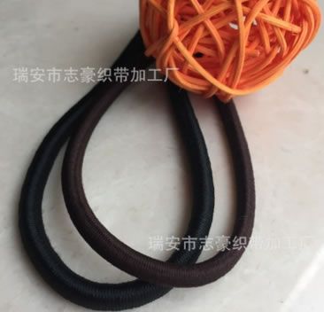 8MM帶中帶圓松緊帶頭飾松緊頭繩DIY配件飾品配件松緊粗橡皮繩