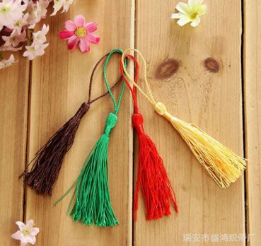 小清新學(xué)生用流蘇書簽 中國風(fēng)盒裝勵志小流蘇繩多色