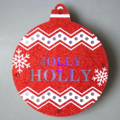 圣誕節(jié)紙質裝飾 LED燈掛飾