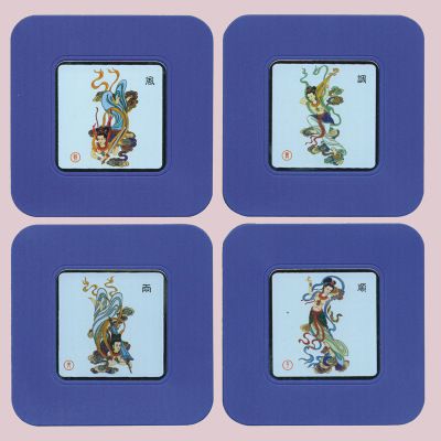 風(fēng)調(diào)雨順 金屬杯墊 隔熱墊 家居餐廳日用小禮品