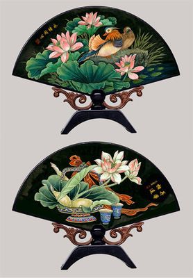 漆器小臺(tái)屏 永結(jié)同心 外事商務(wù)禮品 仿古小屏風(fēng)