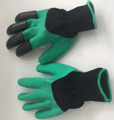 園林種花手套可挖土手套浸膠手套防護(hù)絕緣手套