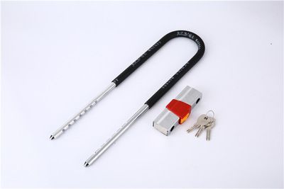 玻璃門鎖 對(duì)開雙開門u型防水玻璃門鎖 商鋪插鎖加長(zhǎng)u抗剪型鎖