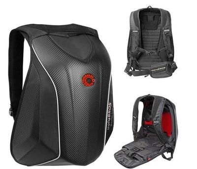 硬殼包 騎士防水摩托車雙肩背包筆記本電腦包男