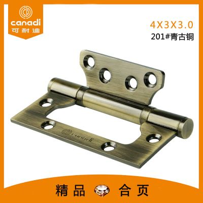 掛電鍍不銹鋼子母4寸合頁(yè)青古銅免開槽合頁(yè)非標(biāo)A1-004-03