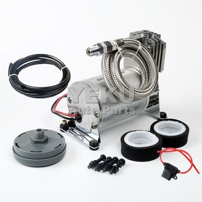 汽車改裝氣泵電機不銹鋼沖壓機 12V車載充氣泵150psi