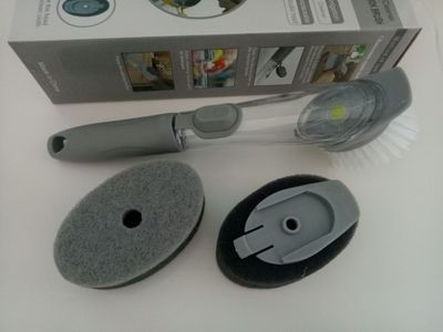 廚房用刷可加液洗鍋刷子多功能長柄清潔刷不粘油海綿洗碗刷鍋