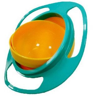 旋轉飛碟碗陀螺碗玩具碗飛碟碗不撒不倒碗 兒童 玩具碗