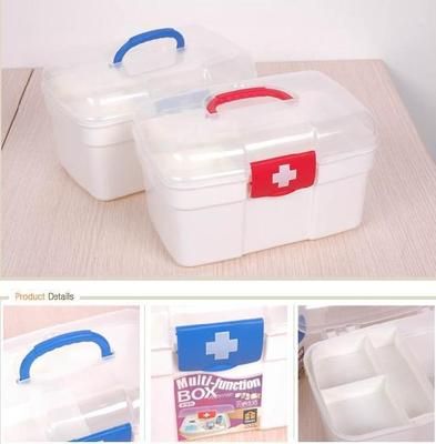 家用保健多用藥箱 家庭 中小號可選 家用醫(yī)療箱 急救藥箱