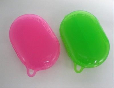 塑料藥盒 橢圓形折疊五格藥盒