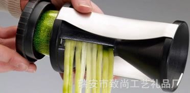 手動螺旋漏斗刨絲器切菜器家用廚房切長絲器